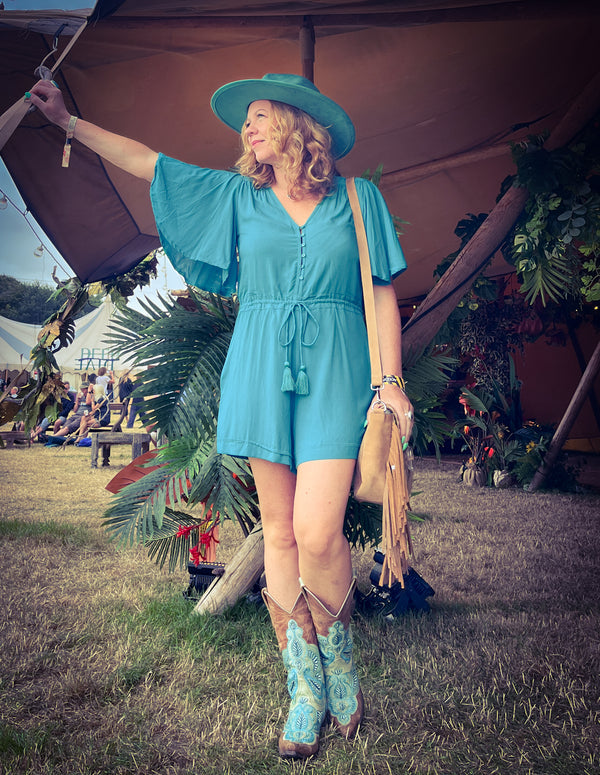 Turquoise Playsuit