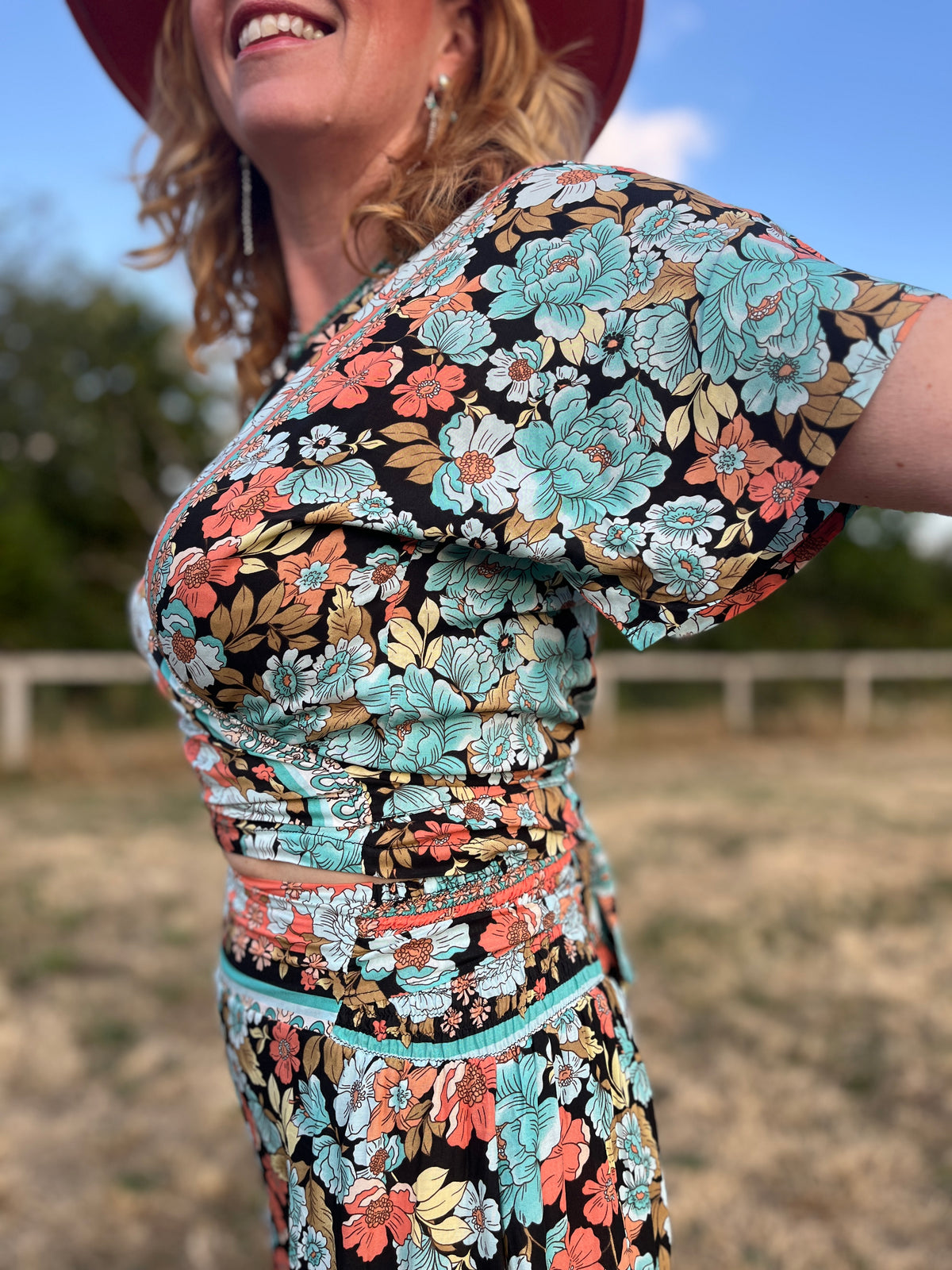 Peony Wrap Top - Boho Buffalo Accessories