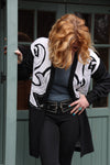 Western Boot Stitch Cardigan
