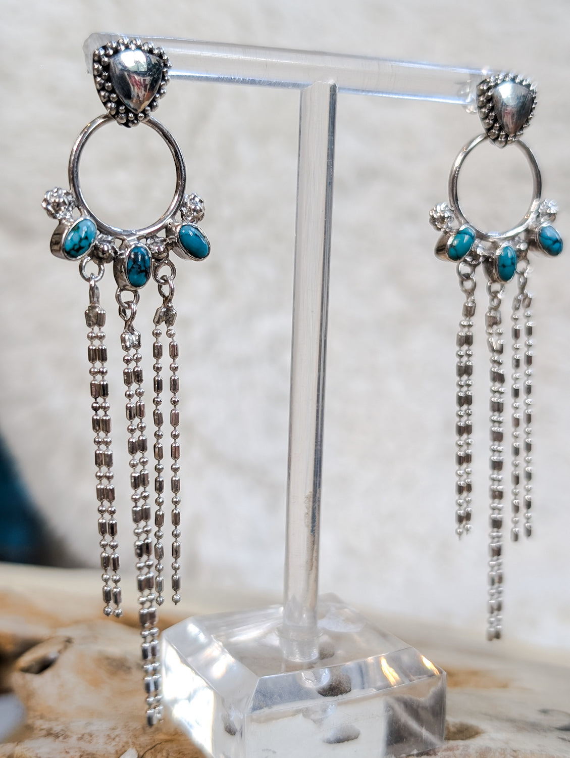 Cascade Turquoise Stud Earrings