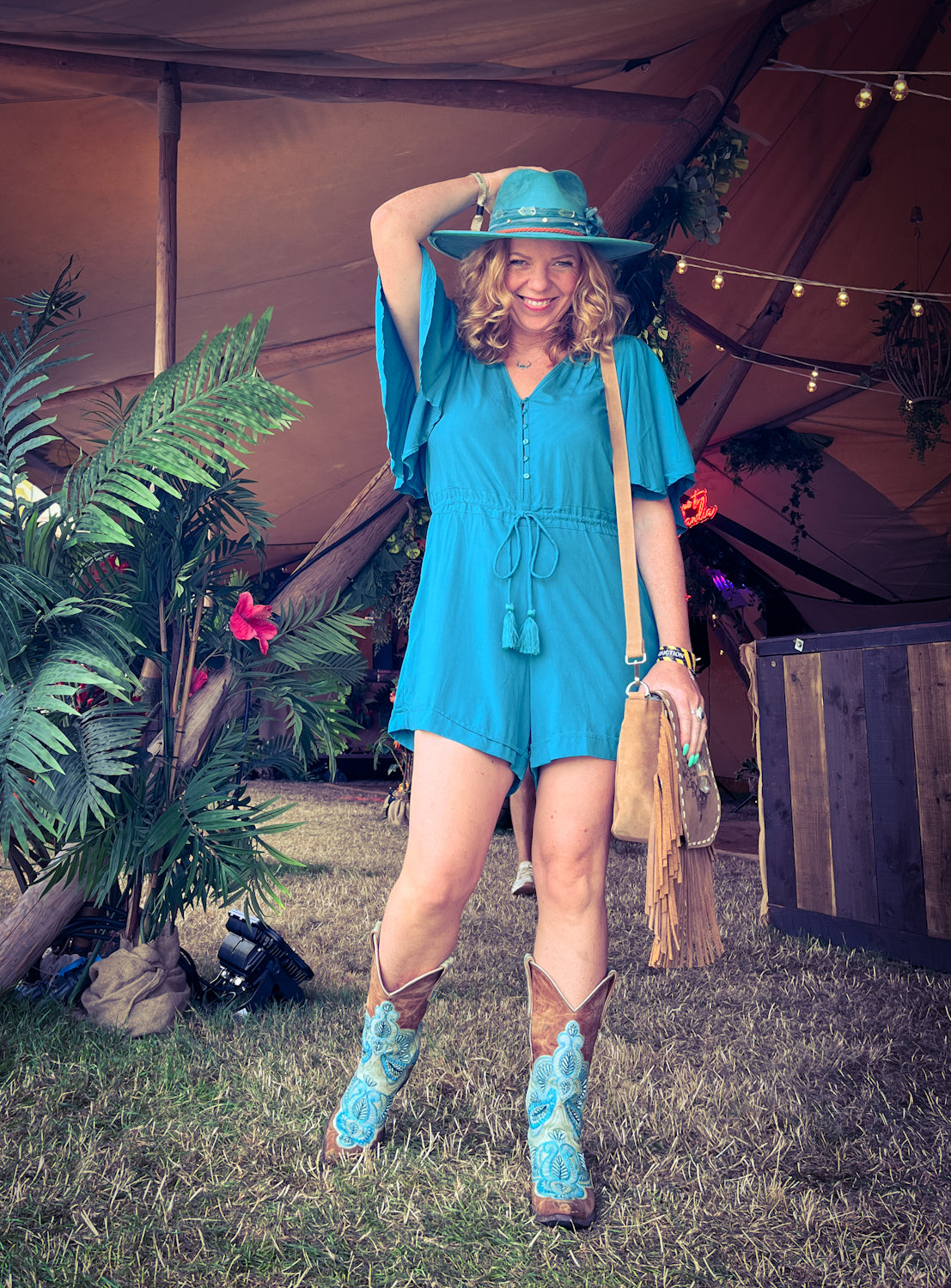 Turquoise Playsuit