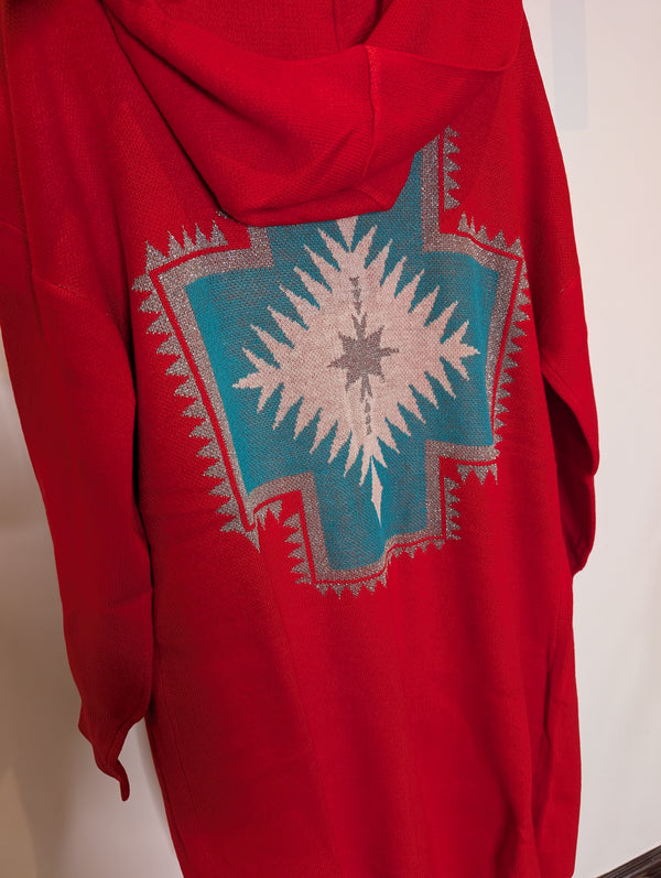 Xmas Western Cardigan L