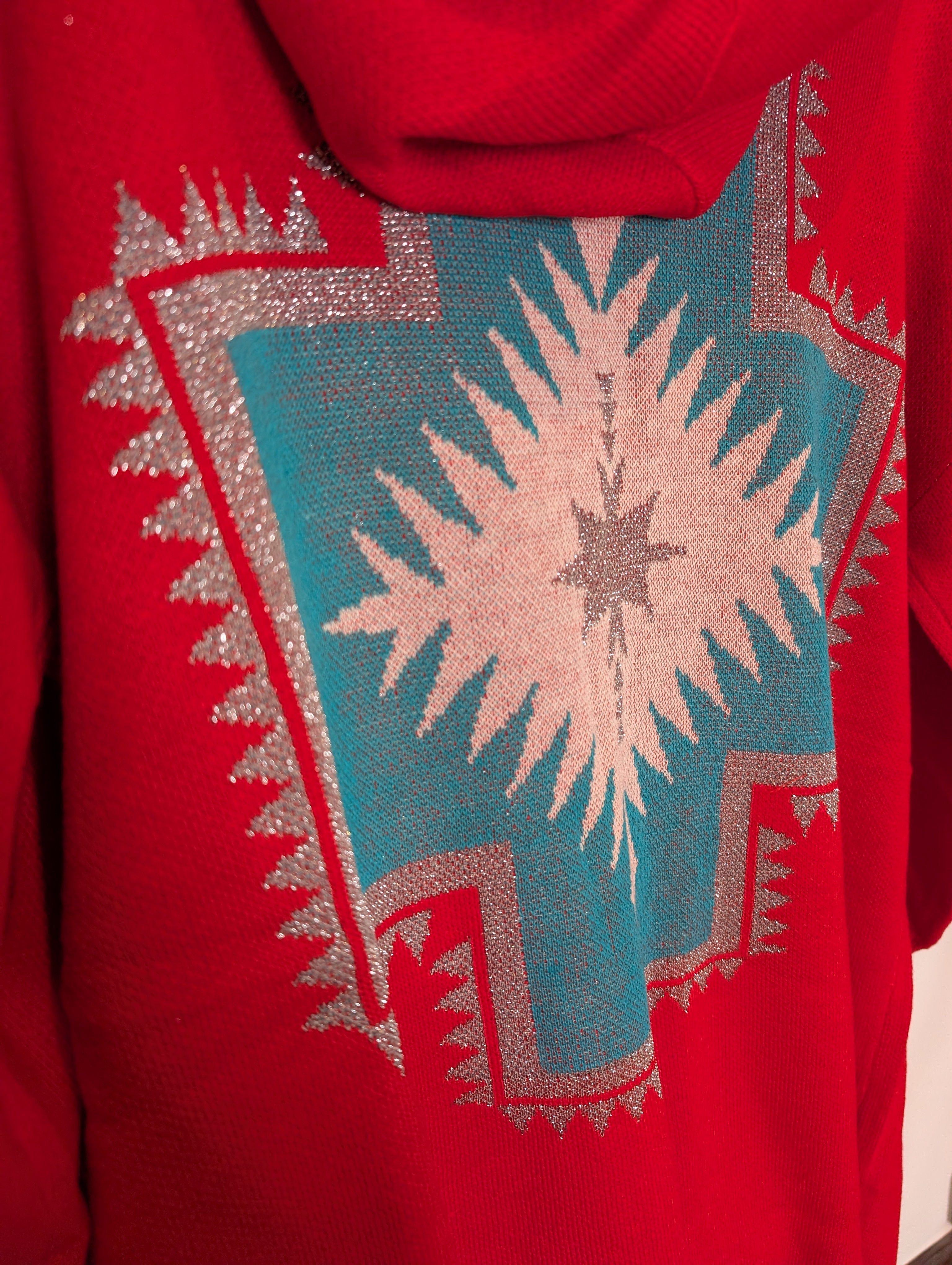 Xmas Western Cardigan L