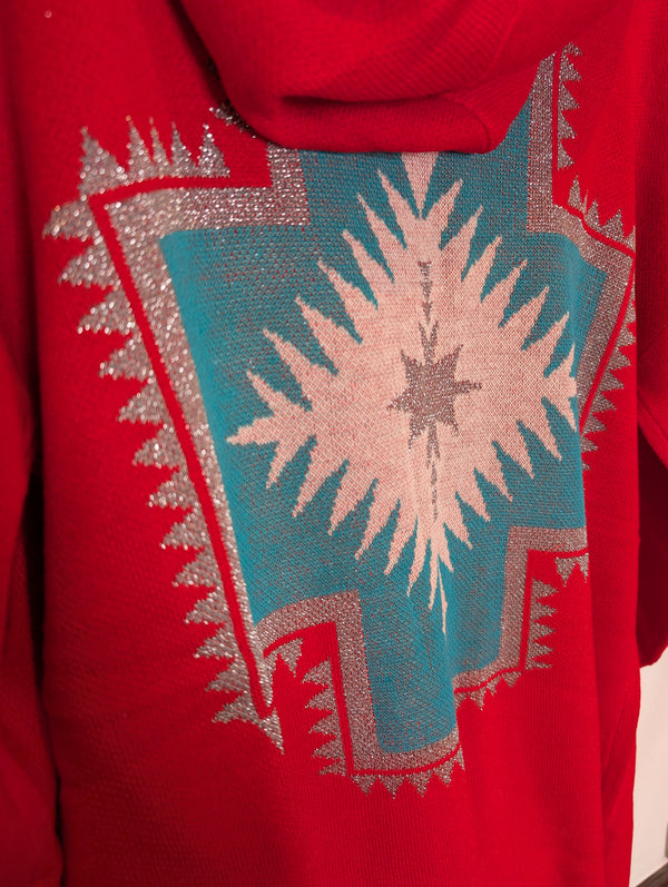 Xmas Western Cardigan L