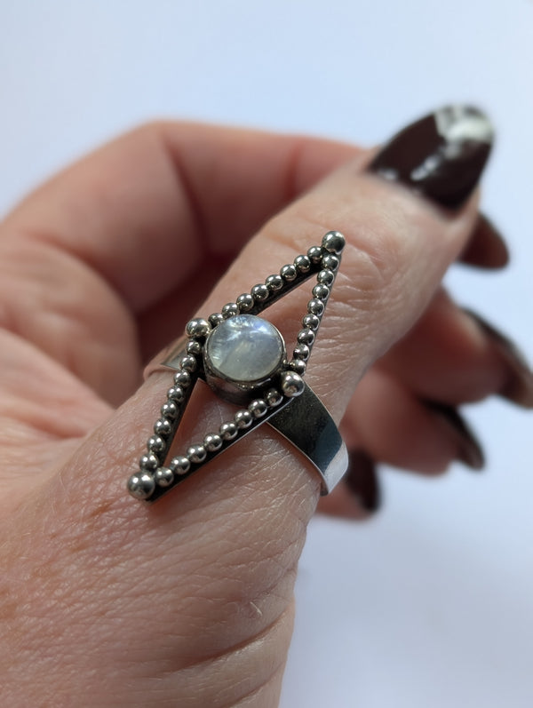 Moonstone Ring Adjustable