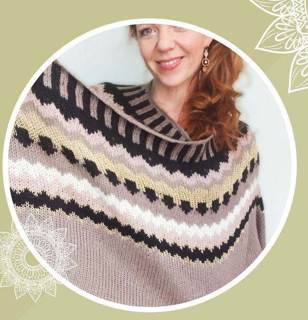 Knitted Tassel Shawl
