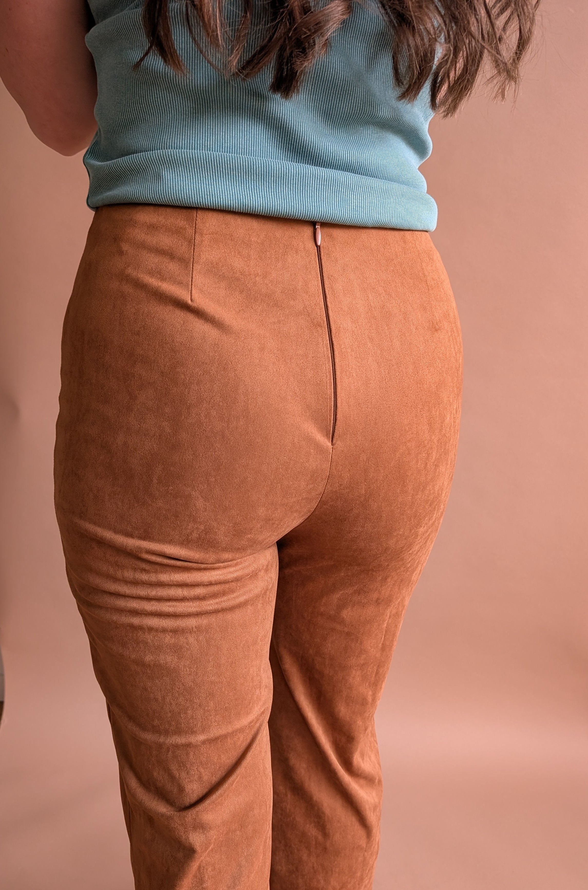 Tan Lace-Up Suede Flares - Boho Buffalo Accessories