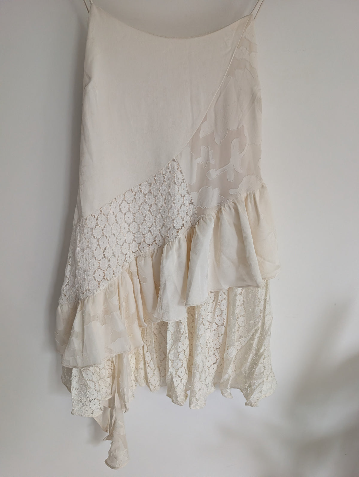 Cream Layer Dress (UK 8/S)