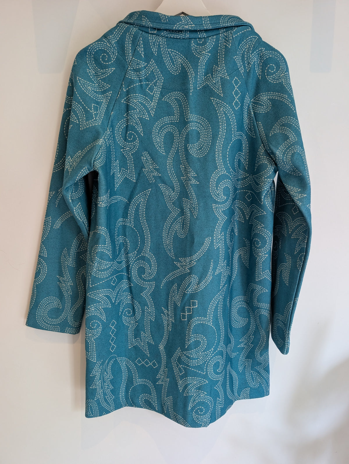 Turquoise Wool Coat (Small)
