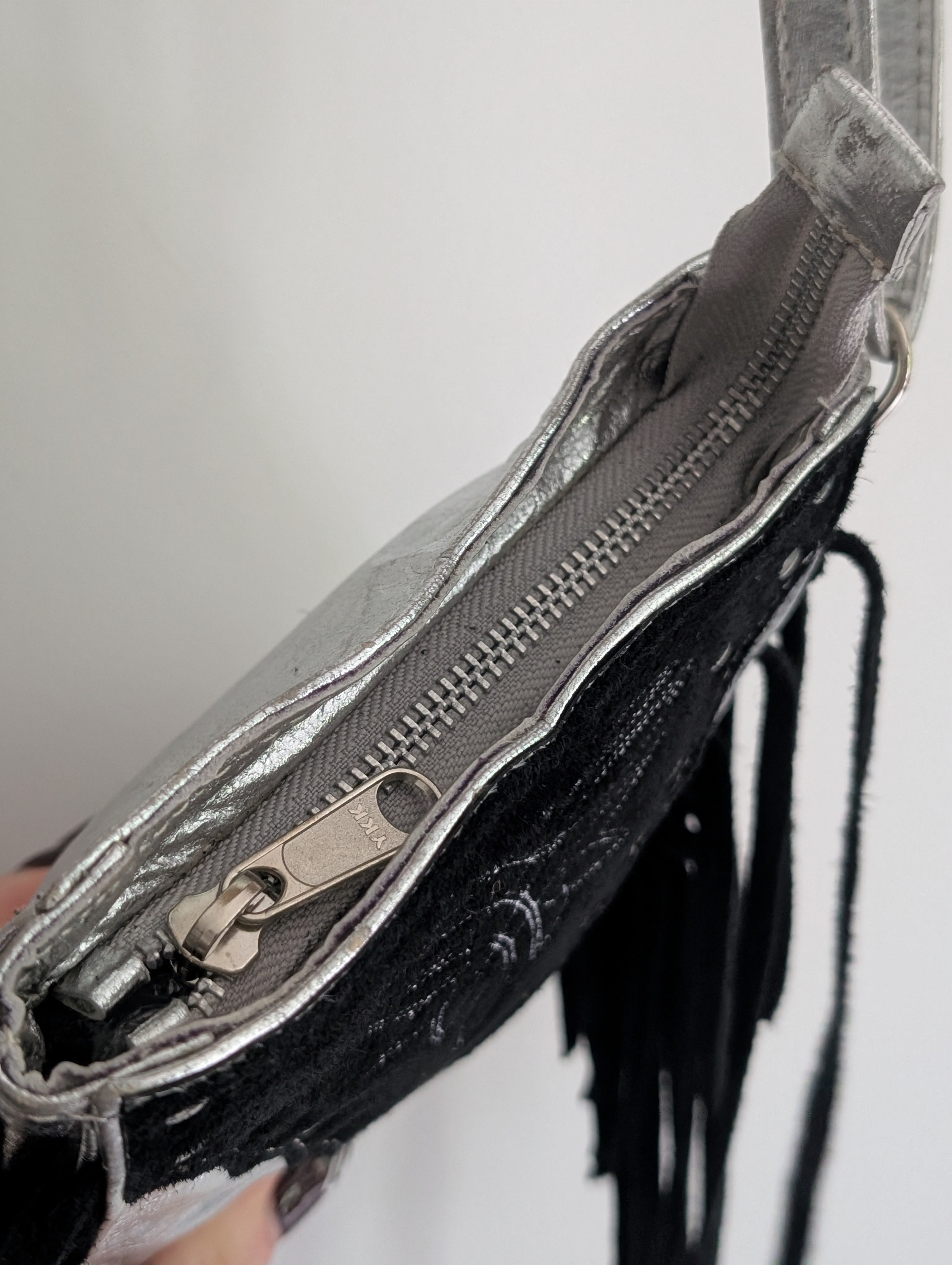 Silver & Black Mini Bag