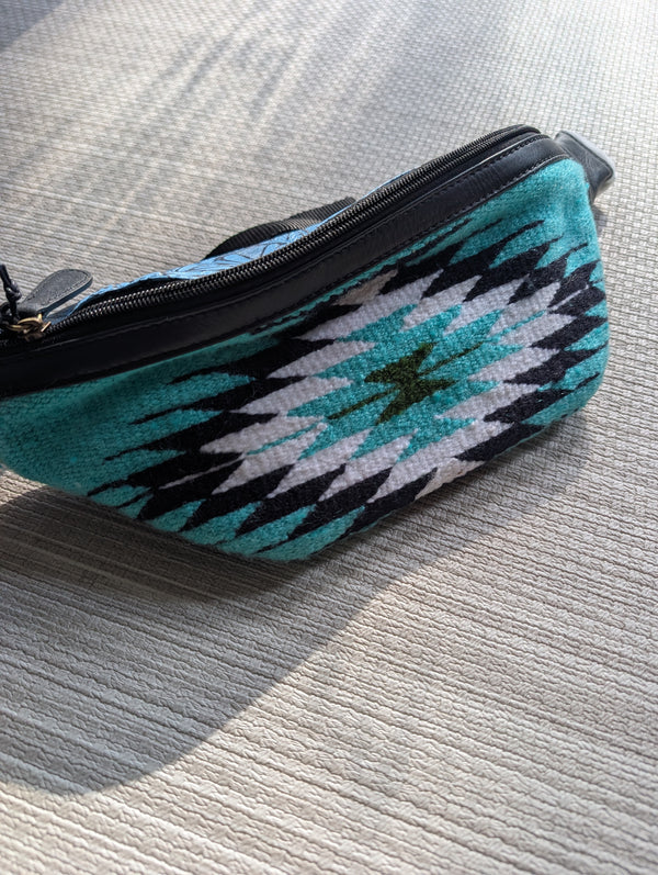 Woven Leather Bum Bag