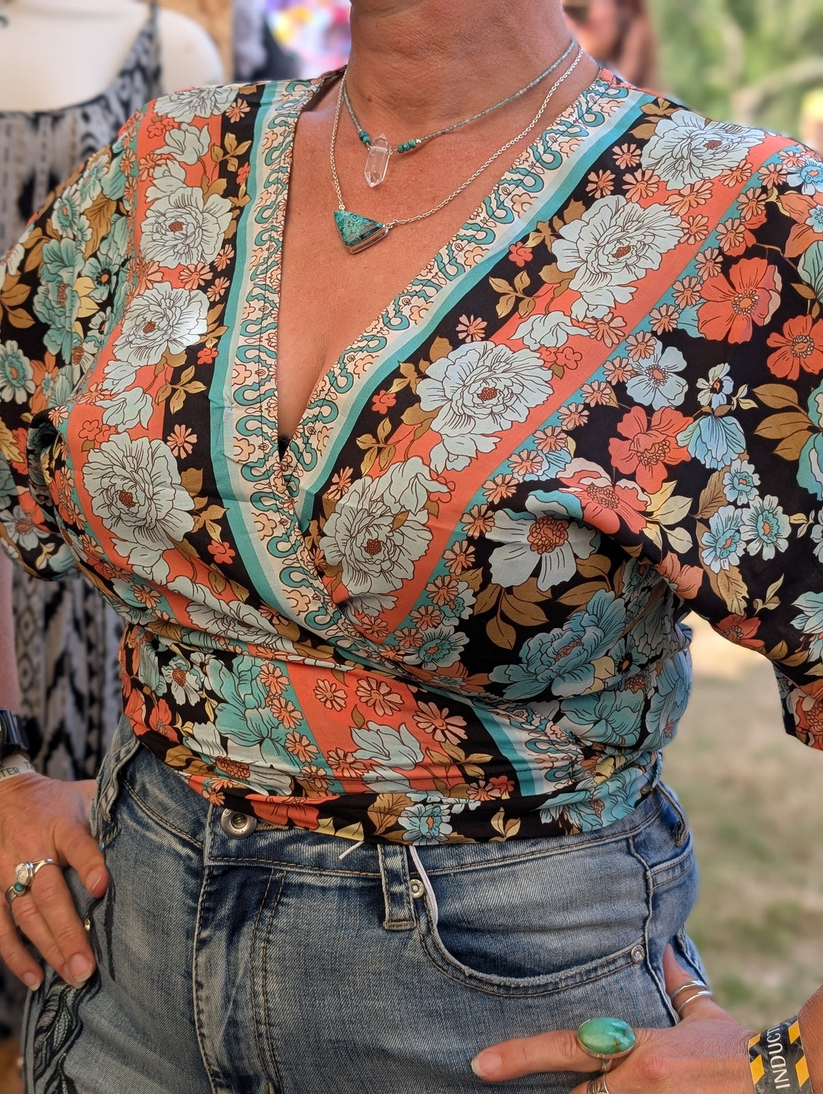 Peony Wrap Top - Boho Buffalo Accessories