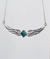 Turquoise Angel Wing Pendant