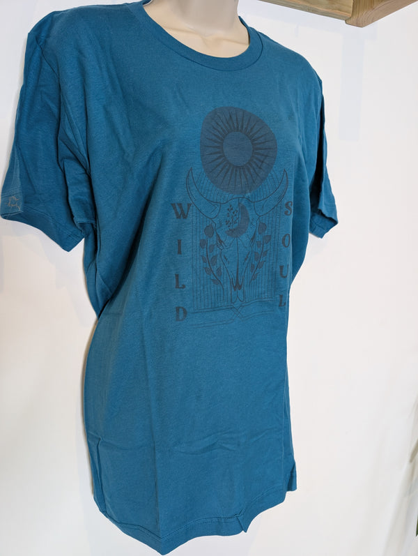 Wild Soul T-shirt Teal M