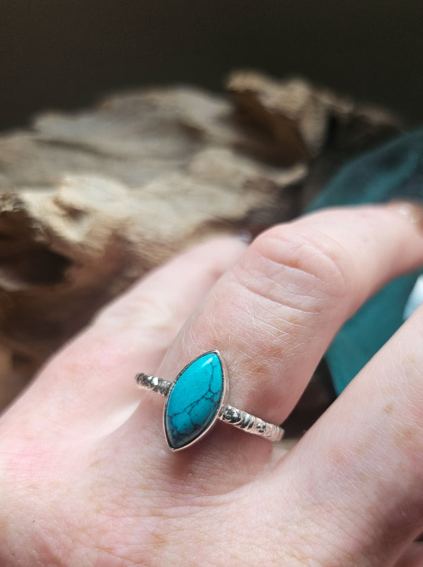 Turquoise Marquise Ring