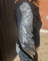 Black Sequin Feather Jacket