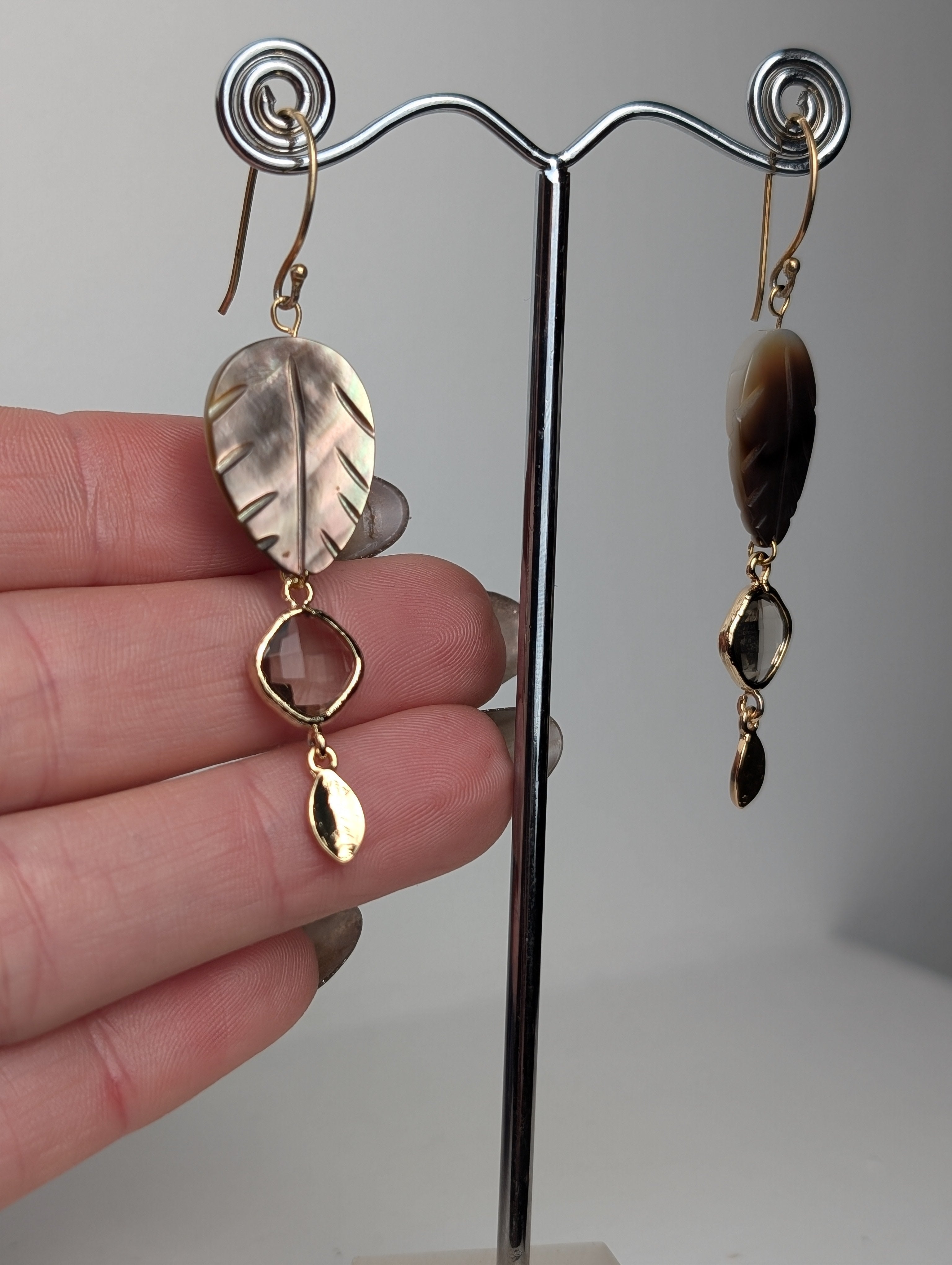 Golden Leaf Chandelier Earrings - various