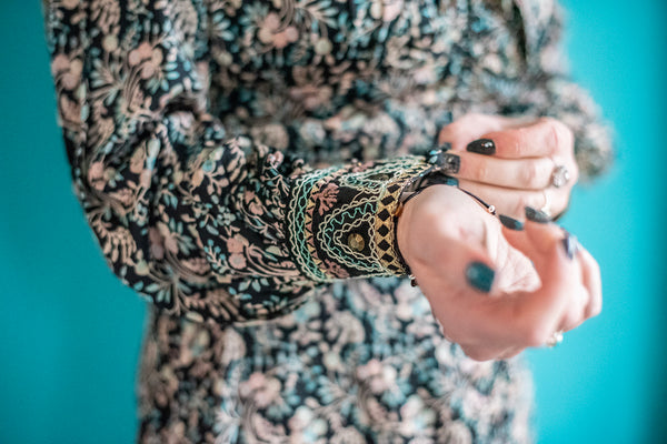 Luxury Floral Dress L