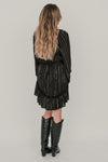 Black Boho Dress M/L