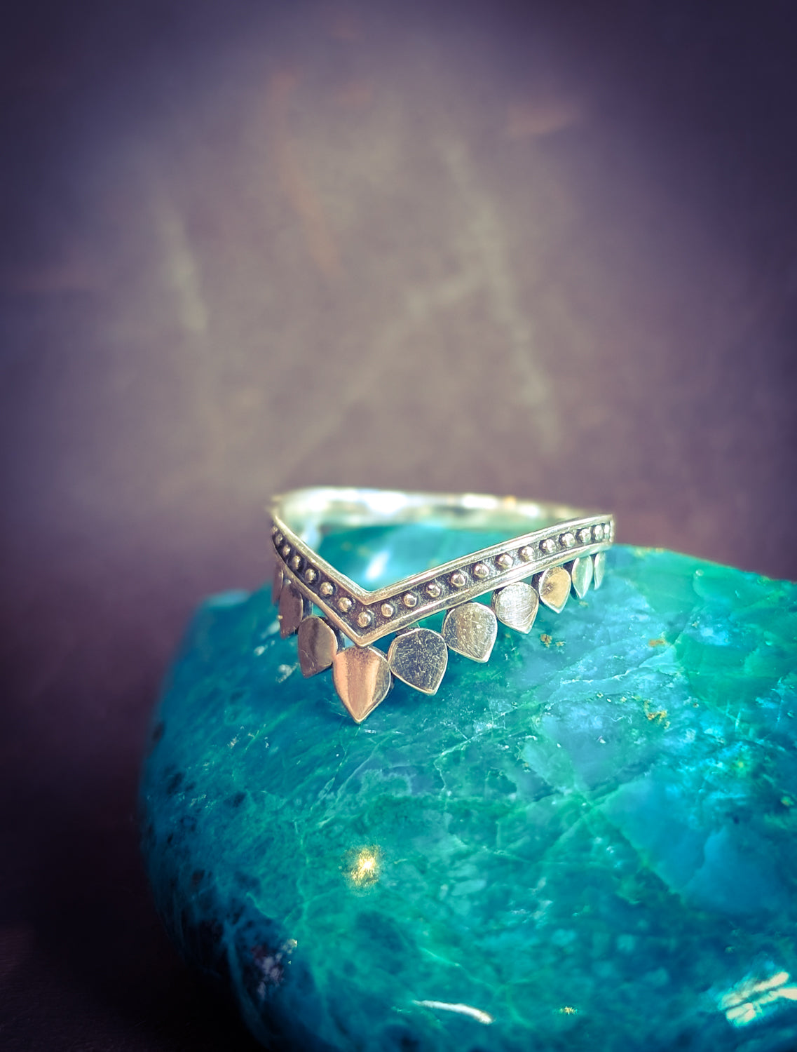 Petal Wishbone Ring - Boho Buffalo Accessories