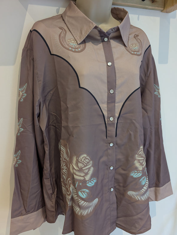 Western Theme Shirt 2XL