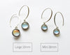 Mini Silver Long Drop Earrings  - Various Colours - Boho Buffalo Accessories
