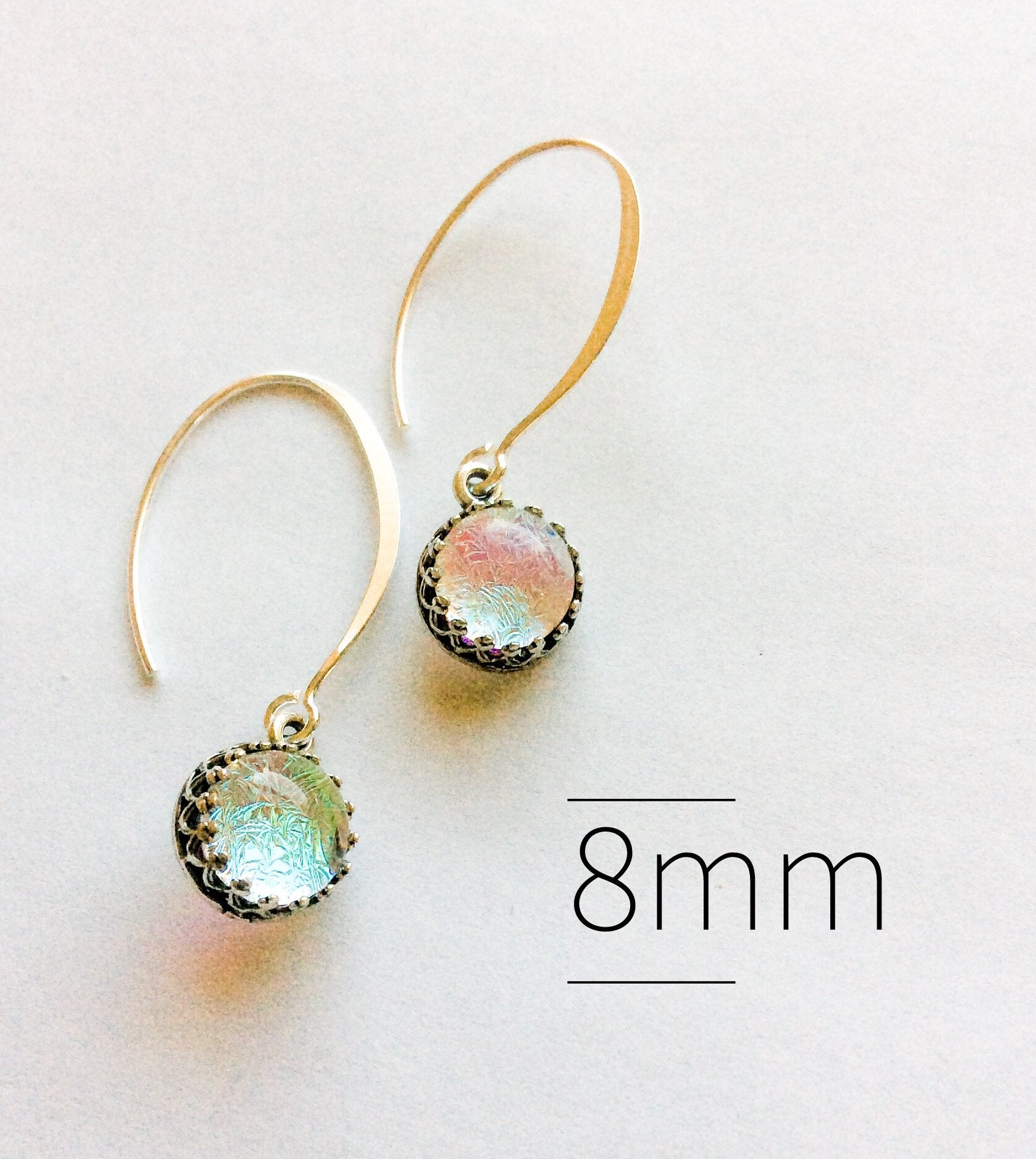 Mini Silver Long Drop Earrings  - Various Colours - Boho Buffalo Accessories