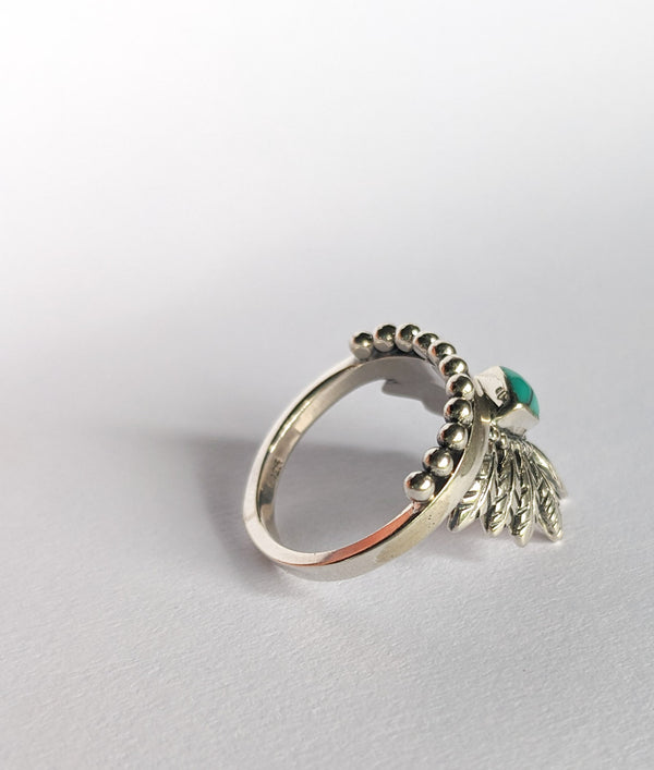 Tribal Feather Statement Ring