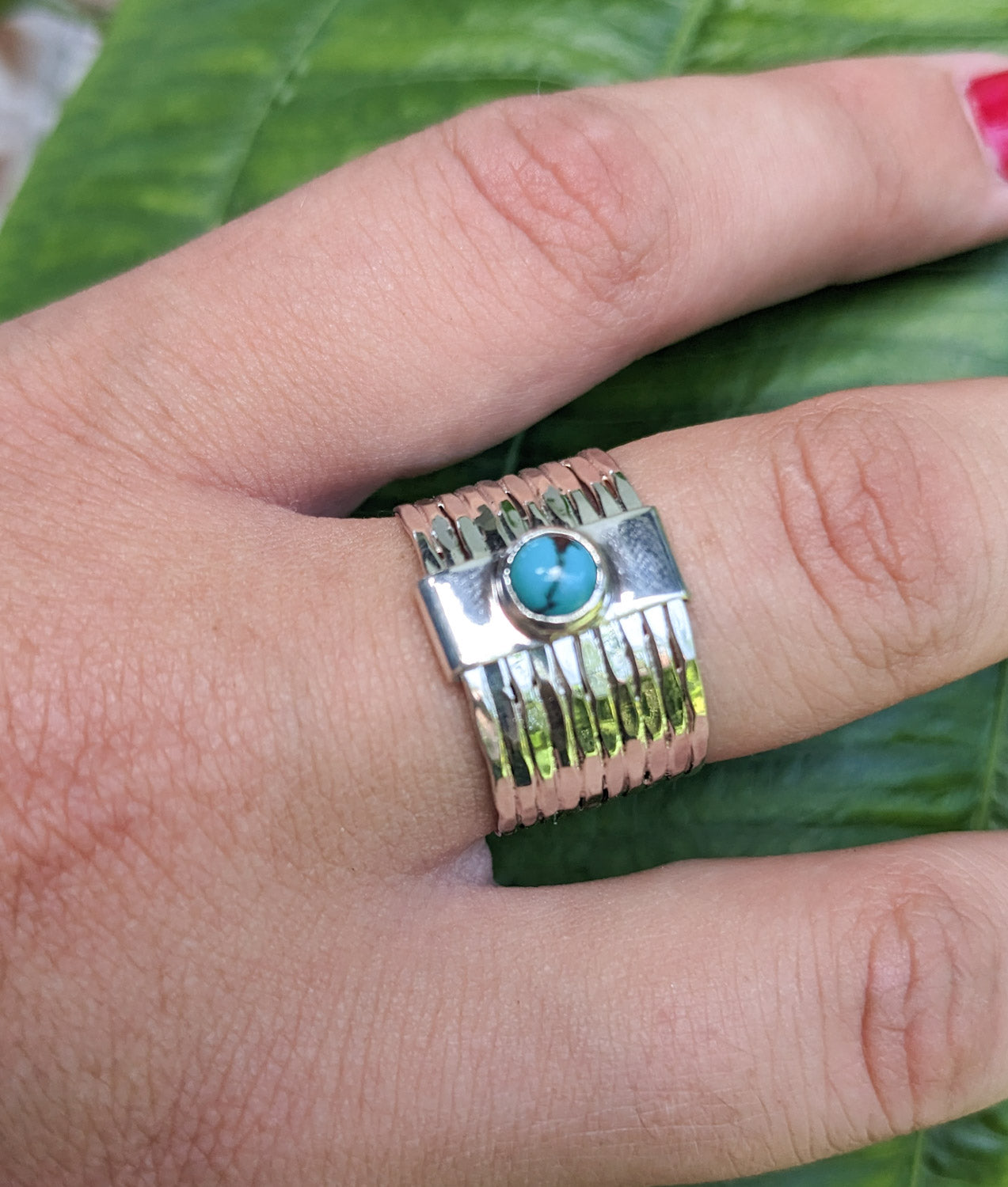 Gemstone Spinner Ring